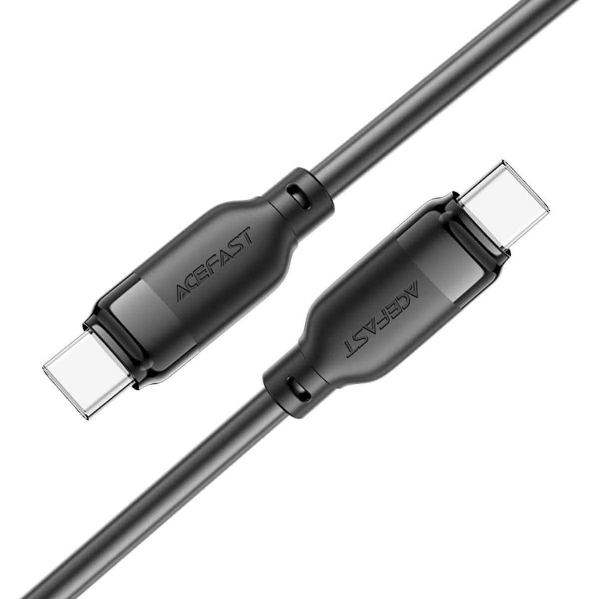 ايسفاست C16-03 كابل من المطاط الحراري TPE بمنفذ USB-C إلى USB-C - أسود