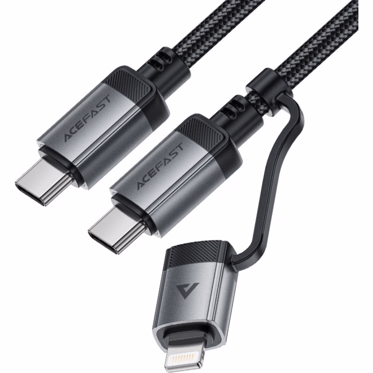 ايسفاست C20-01 كابل USB-C إلى USB-C ولايتنينج - أسود