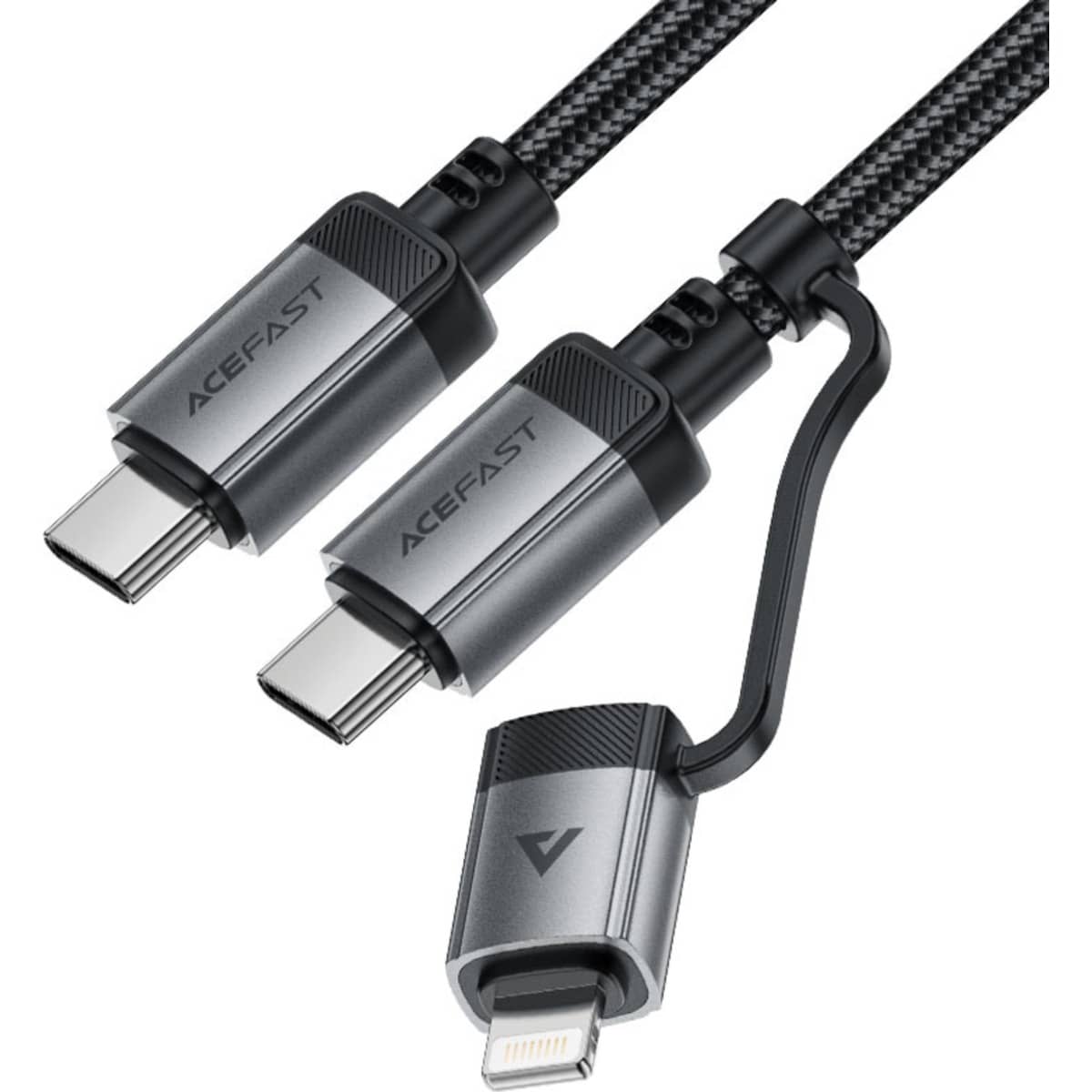 ايسفاست C20-01 كابل USB-C إلى USB-C ولايتنينج - أسود