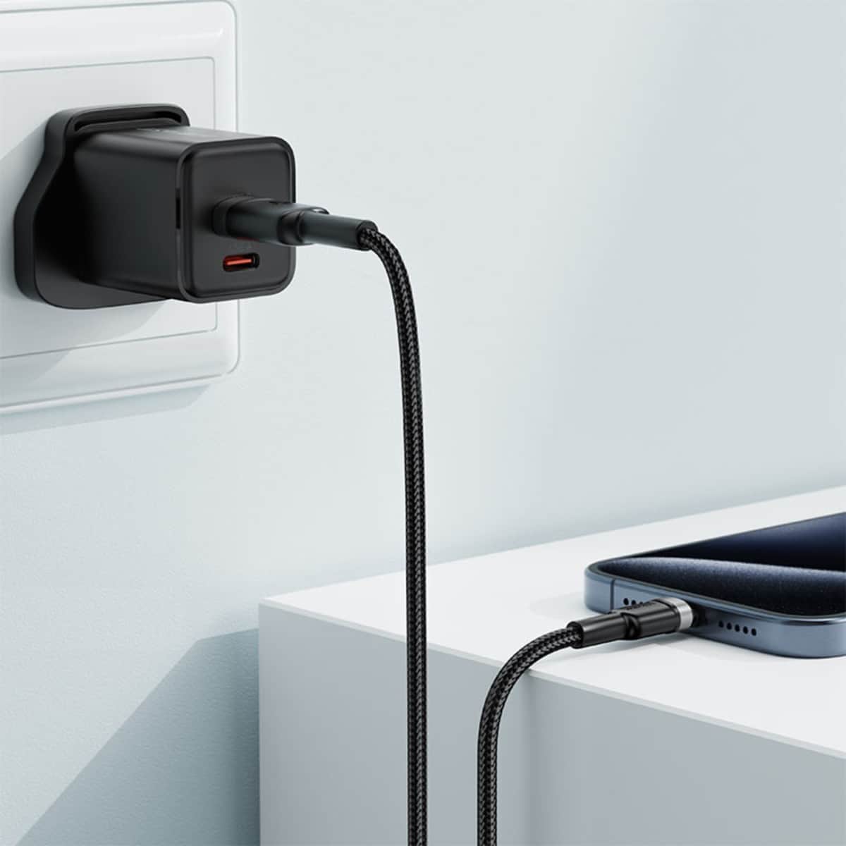 Acefast Black C22-04 USB-A to USB-C Cable