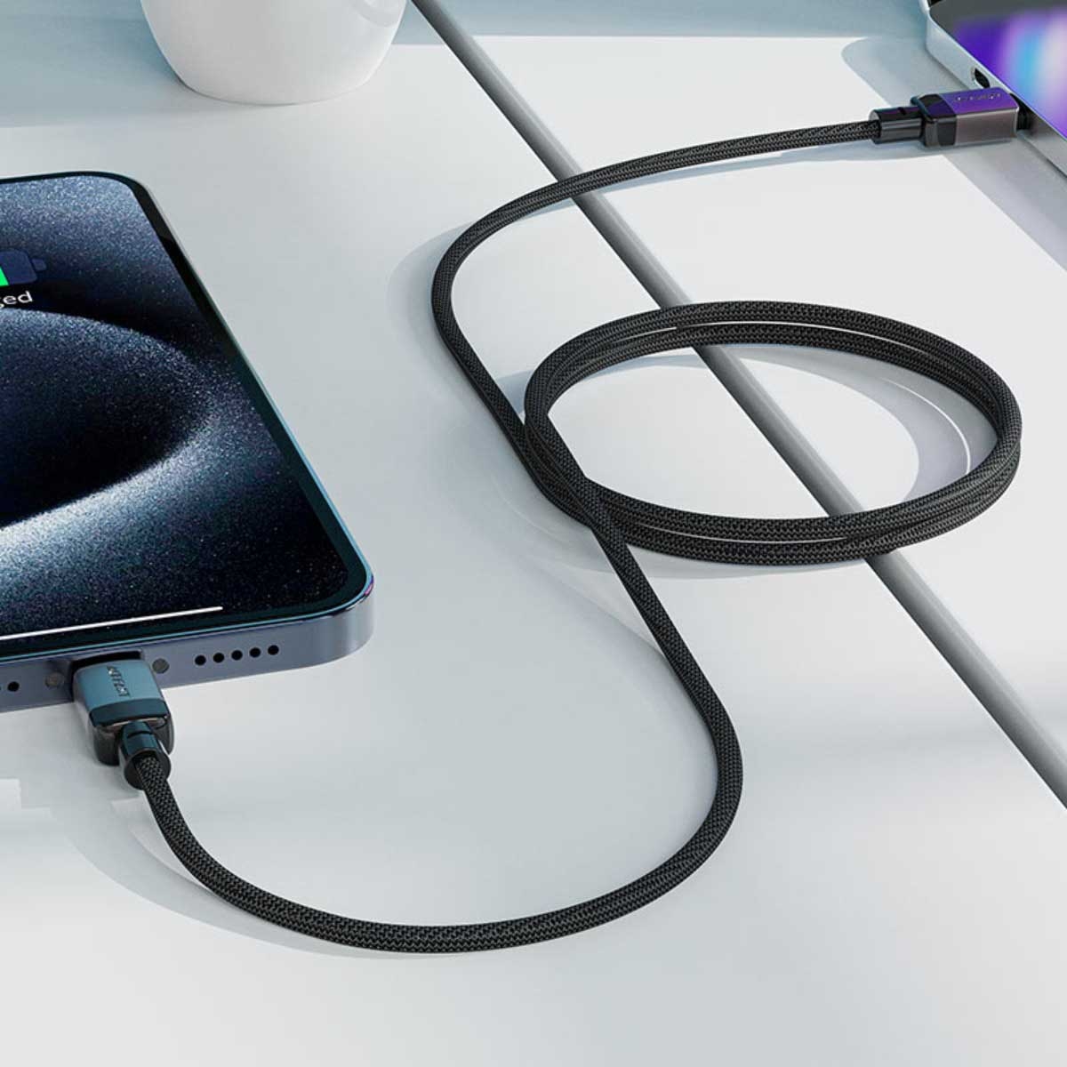 ايسفاست C9-03 كابل USB-C إلى USB-C - أسود