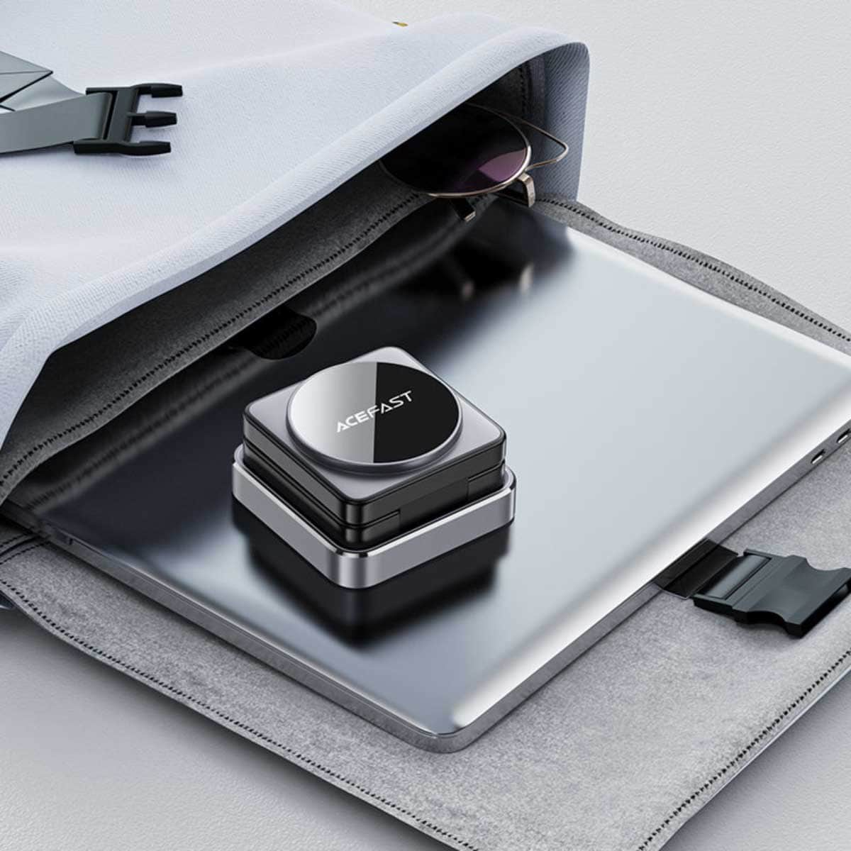 Acefast Black E20 3-in-1 Desktop Wireless Charging Stand