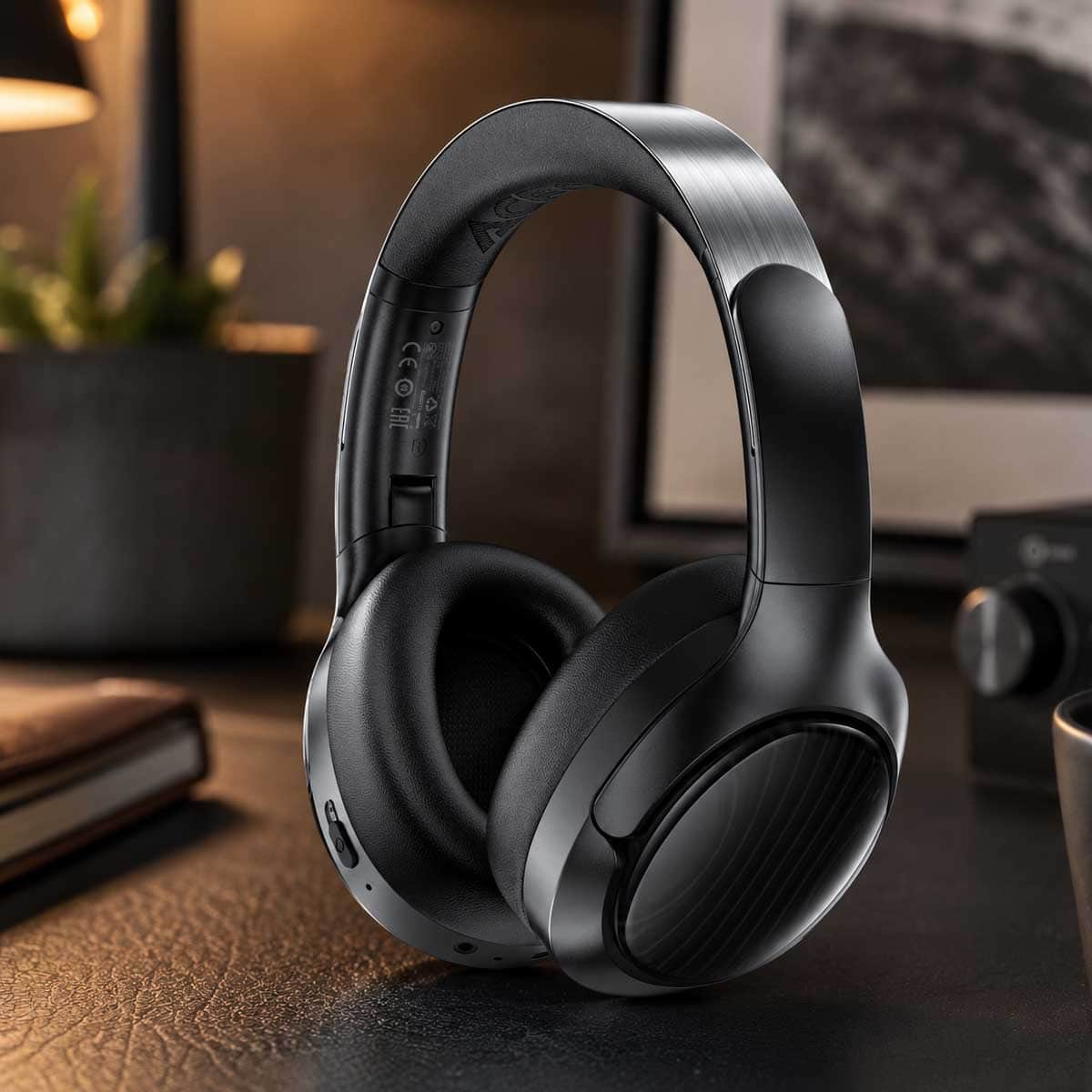 Acefast Black H5 ANC Wireless Over Ear Headphones