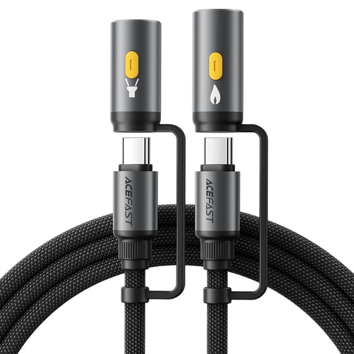 Acefast Black J4 Multi-Function USB-C Cable