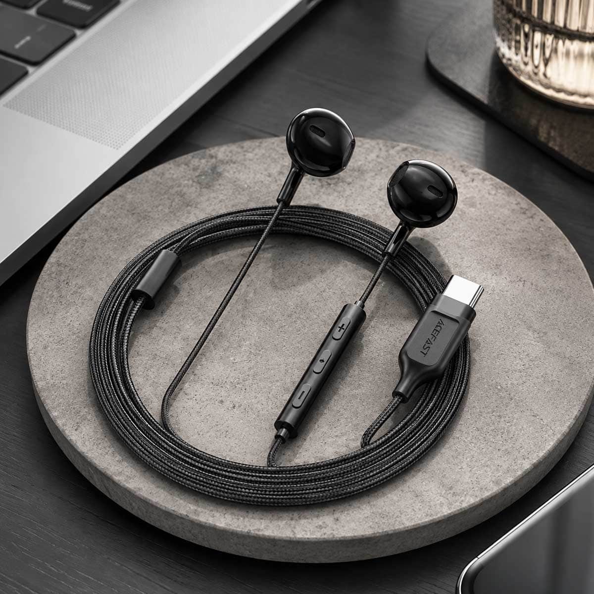 ايسفاست L2 سماعات أذن سلكية بمنفذ USB-C - أسود