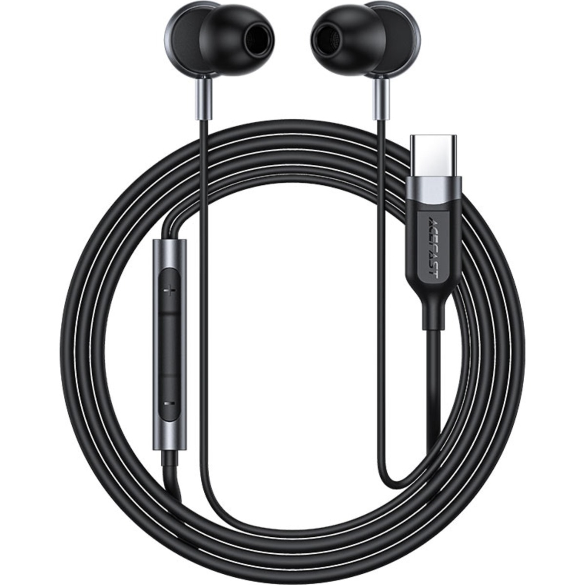 ايسفاست L6 سماعات أذن سلكية داخل الأذن بمنفذ USB-C - أسود