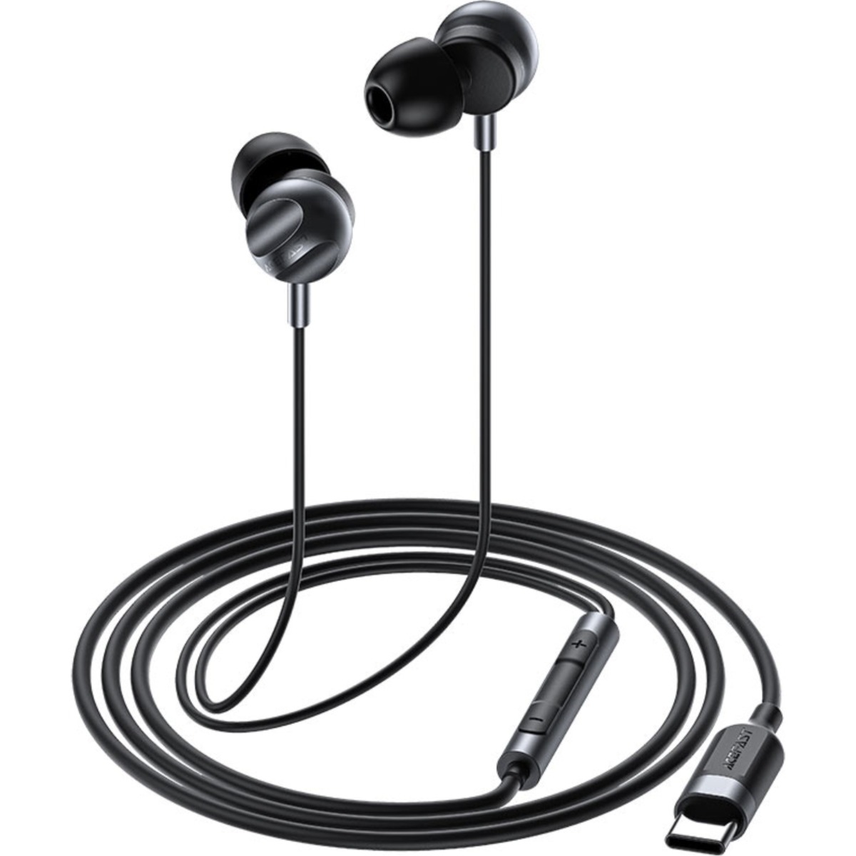 ايسفاست L6 سماعات أذن سلكية داخل الأذن بمنفذ USB-C - أسود