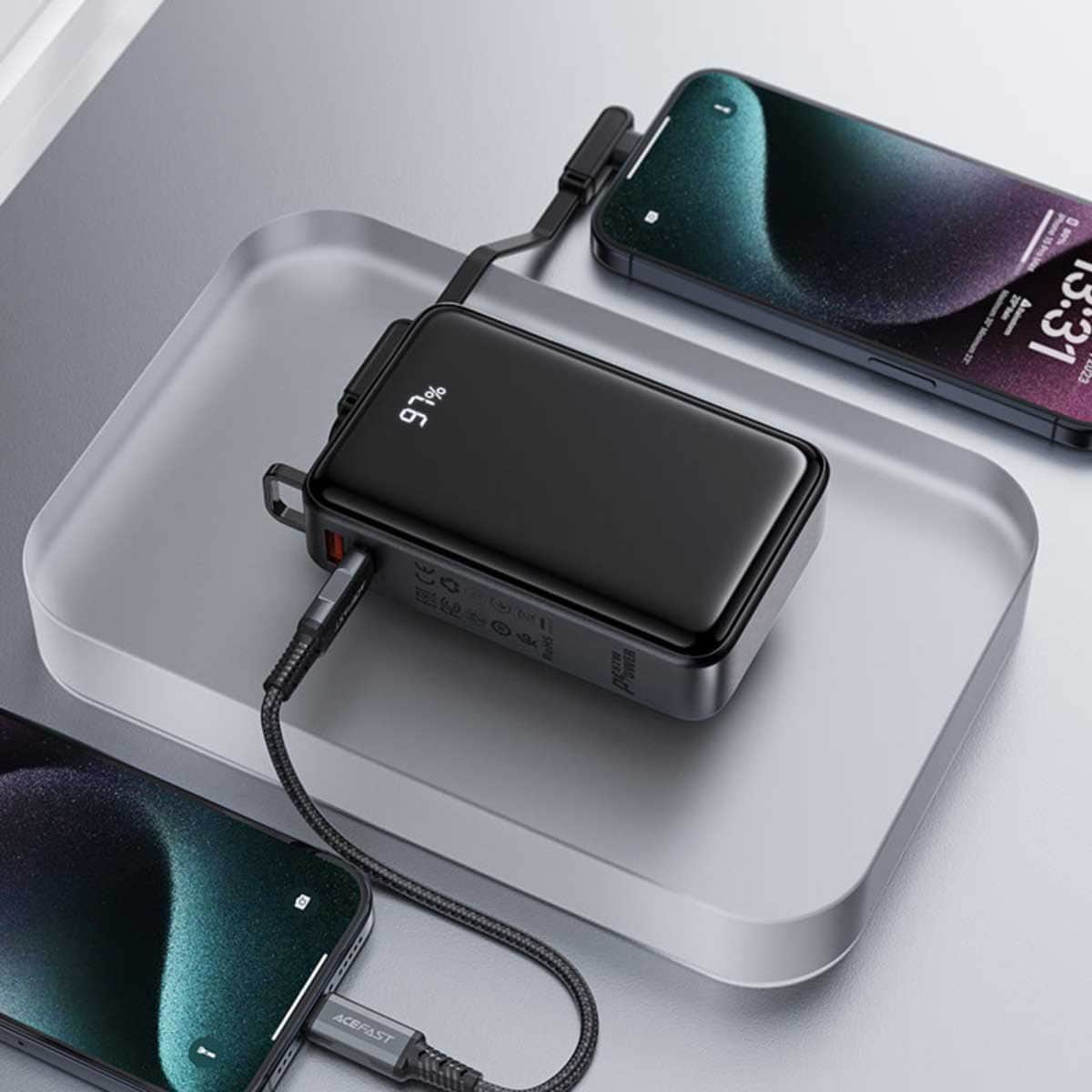 Acefast Black M4 20000mAh 67W Power Bank