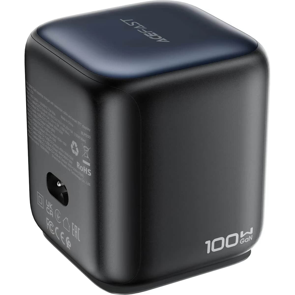 Acefast Black Z10 100W 4-Port 3C1A GaN Desktop Power Station (UK)