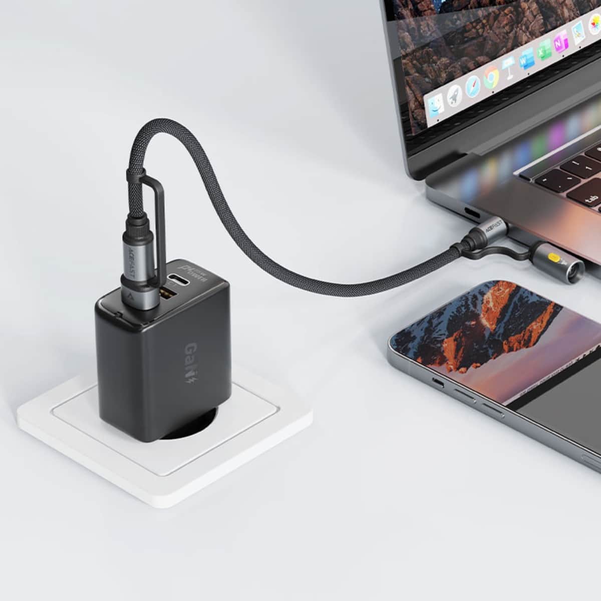 Acefast J5 Multi-Function USB-A & USB-C Cable