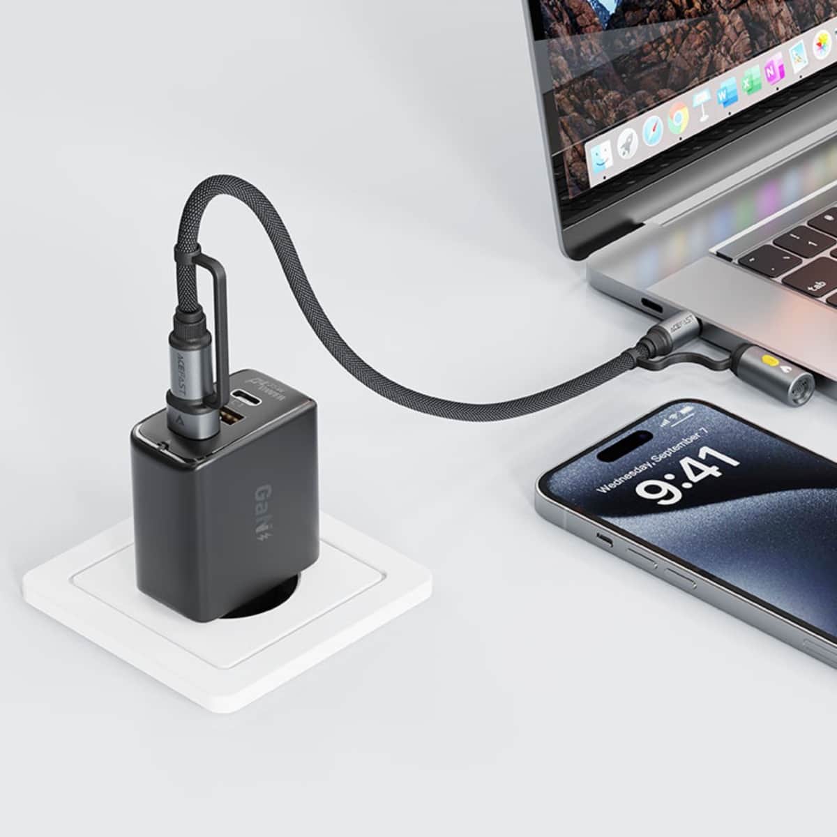 Acefast J6 Multi-Function USB-A & USB-C Cable