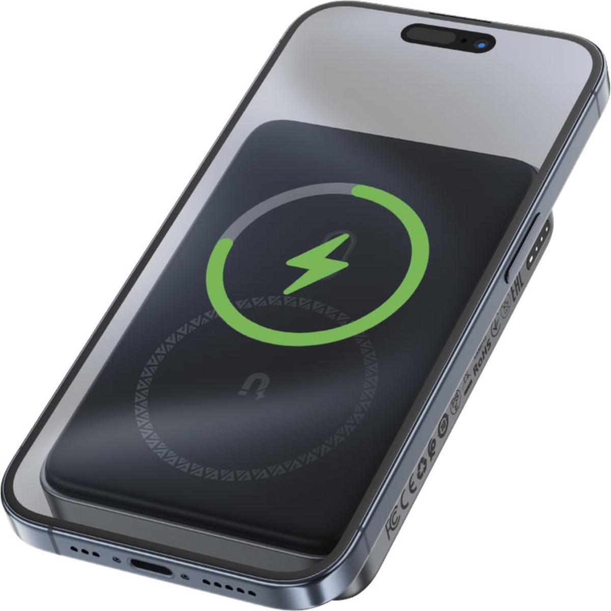 ايسفاست M10 باور بانك لاسلكي مغناطيسي بسعة 10000mAh وقدرة 30W مع كابل قابل للسحب