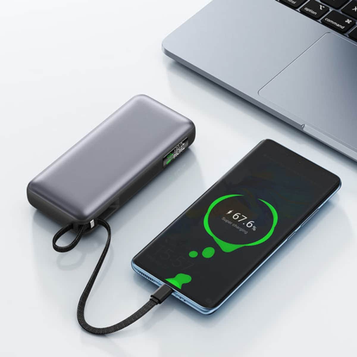 Acefast M22 20000mAh 130W Power Bank with Retractable Cable