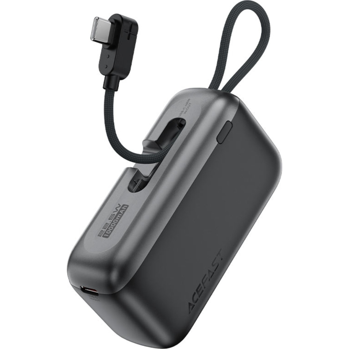 ايسفاست M27 باور بانك بسعة 10000mAh وقدرة 22.5W مع كابل قابل للسحب