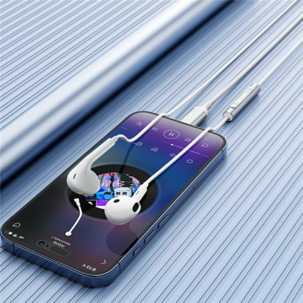 ايسفاست L7 سماعات أذن سلكية شبه داخل الأذن بمنفذ USB-C - أبيض