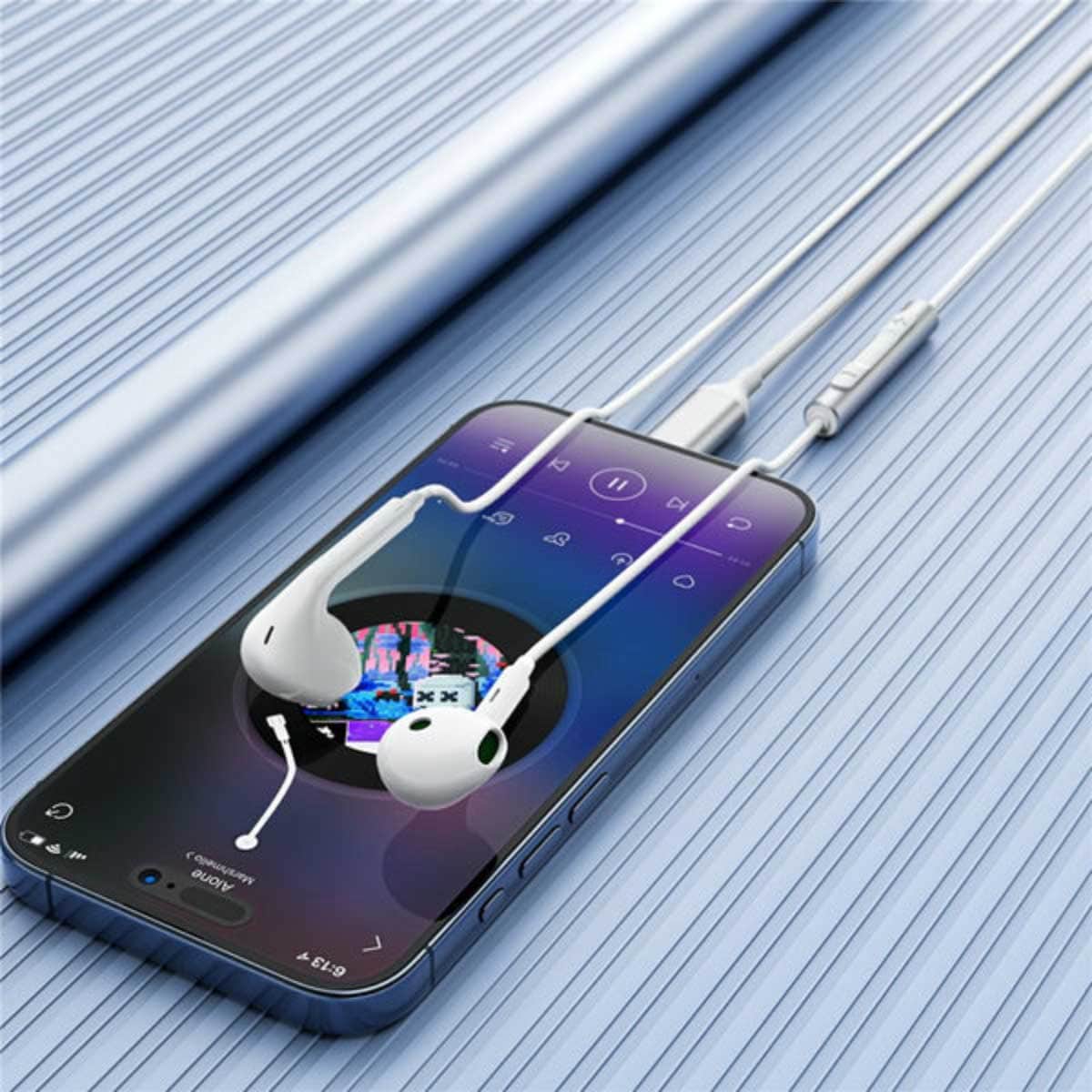 ايسفاست L7 سماعات أذن سلكية شبه داخل الأذن بمنفذ USB-C - أبيض