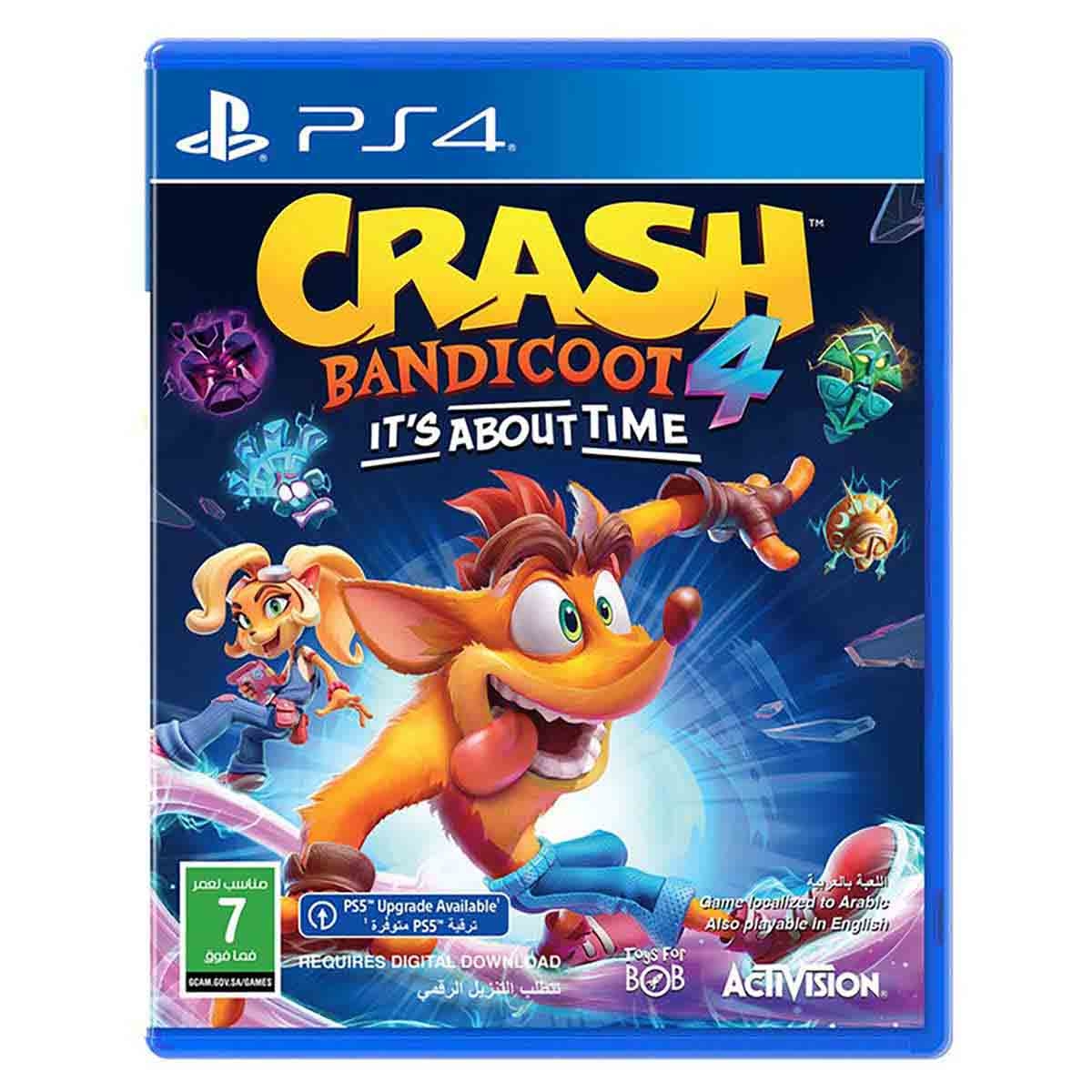 Activision Crash Bandicoot 4 Its About Time (KSA Version) Video Game for PlayStation 4