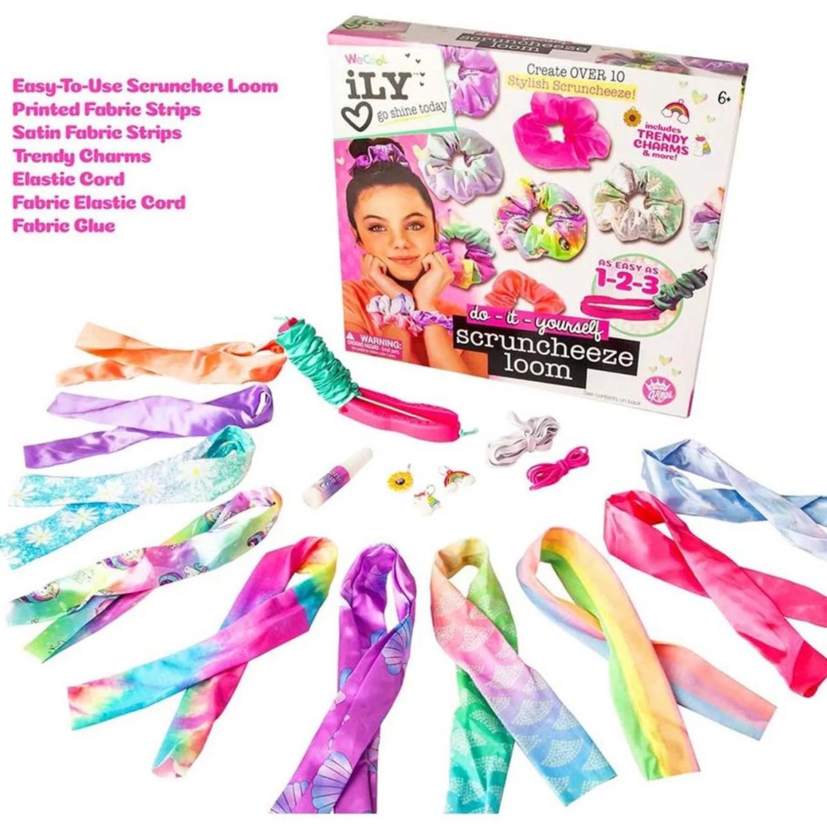 Activity Kings Scrunchie Loom Diy Kit Girls, 5-7 Years