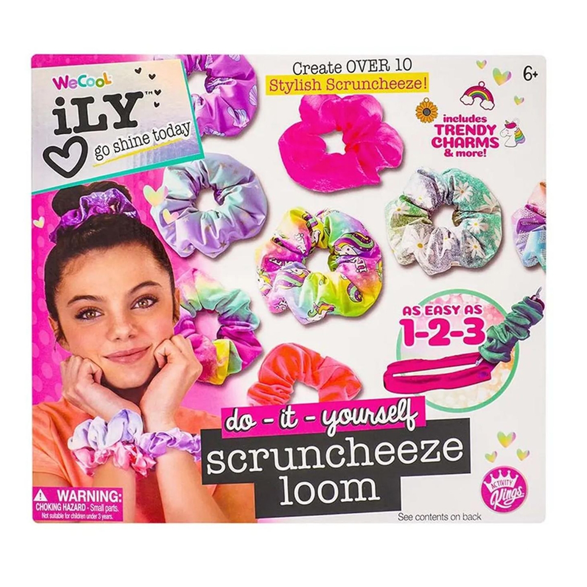 Activity Kings Scrunchie Loom Diy Kit Girls, 5-7 Years