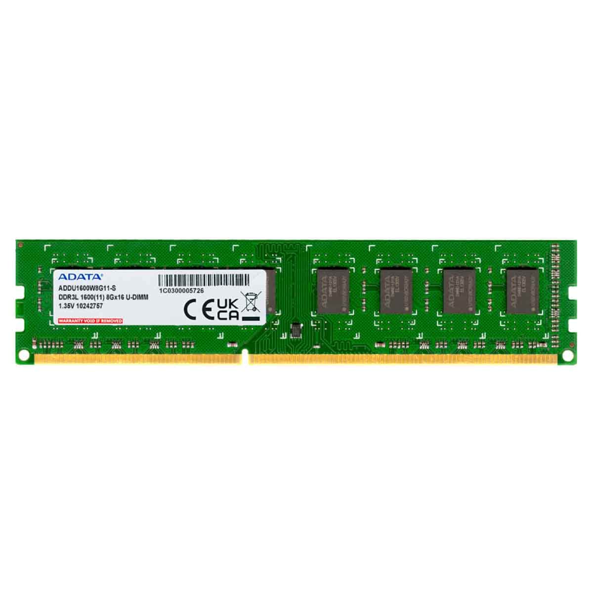 أداتا ذاكرة رام للكمبيوتر المكتبي 8 جيجابايت DDR3L بسرعة 1600 ميجاهرتز