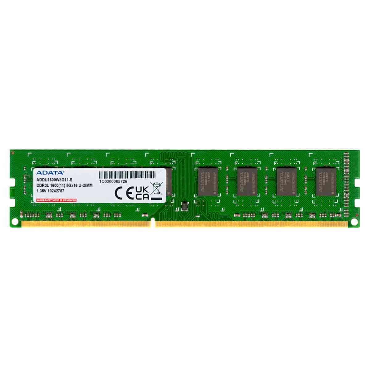 ADATA 8GB 1600MHz DDR3L Desktop RAM
