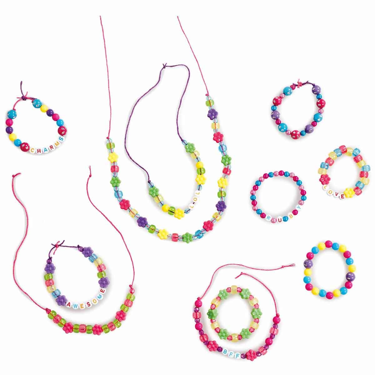 أدو أوت تو إمبريس علبة خرز فراشة متنوعة للجنسين، عمر 5-7 سنوات