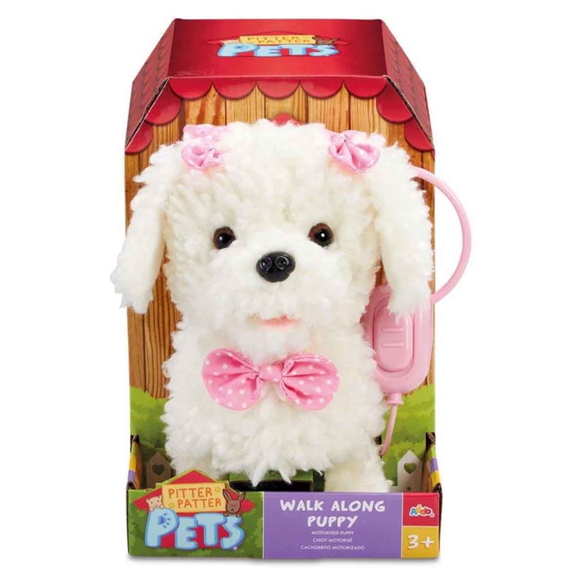 Addo Pitter Patter Walk Along Poodle Plush Toy Unisex, 3-4 Years