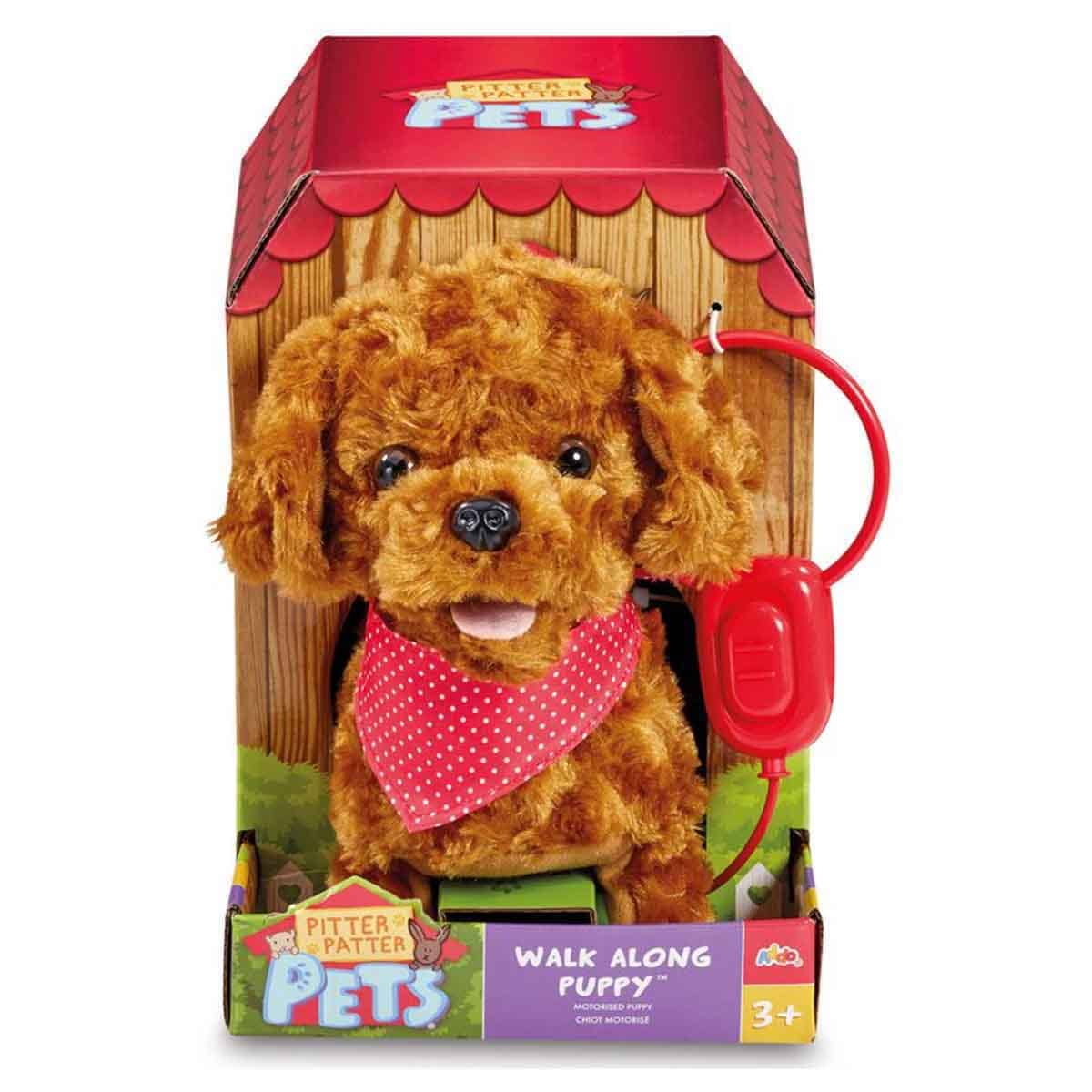 Addo Pitter Patter Walk Along Cockapoo Plush Toy Unisex, 3-4 Years