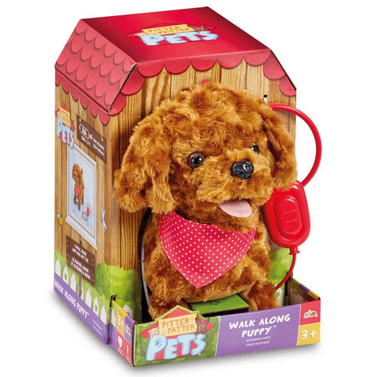 Addo Pitter Patter Walk Along Cockapoo Plush Toy Unisex, 3-4 Years