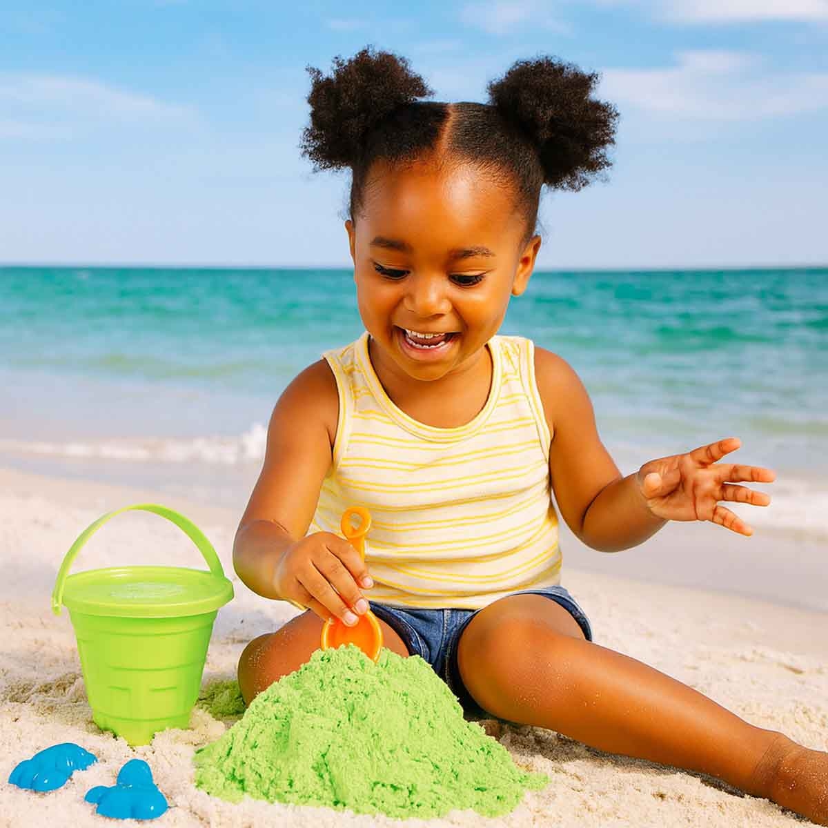 آدو ساندسيشنال دلو رمل منوع 500غ للجنسين، عمر 3-4 سنوات