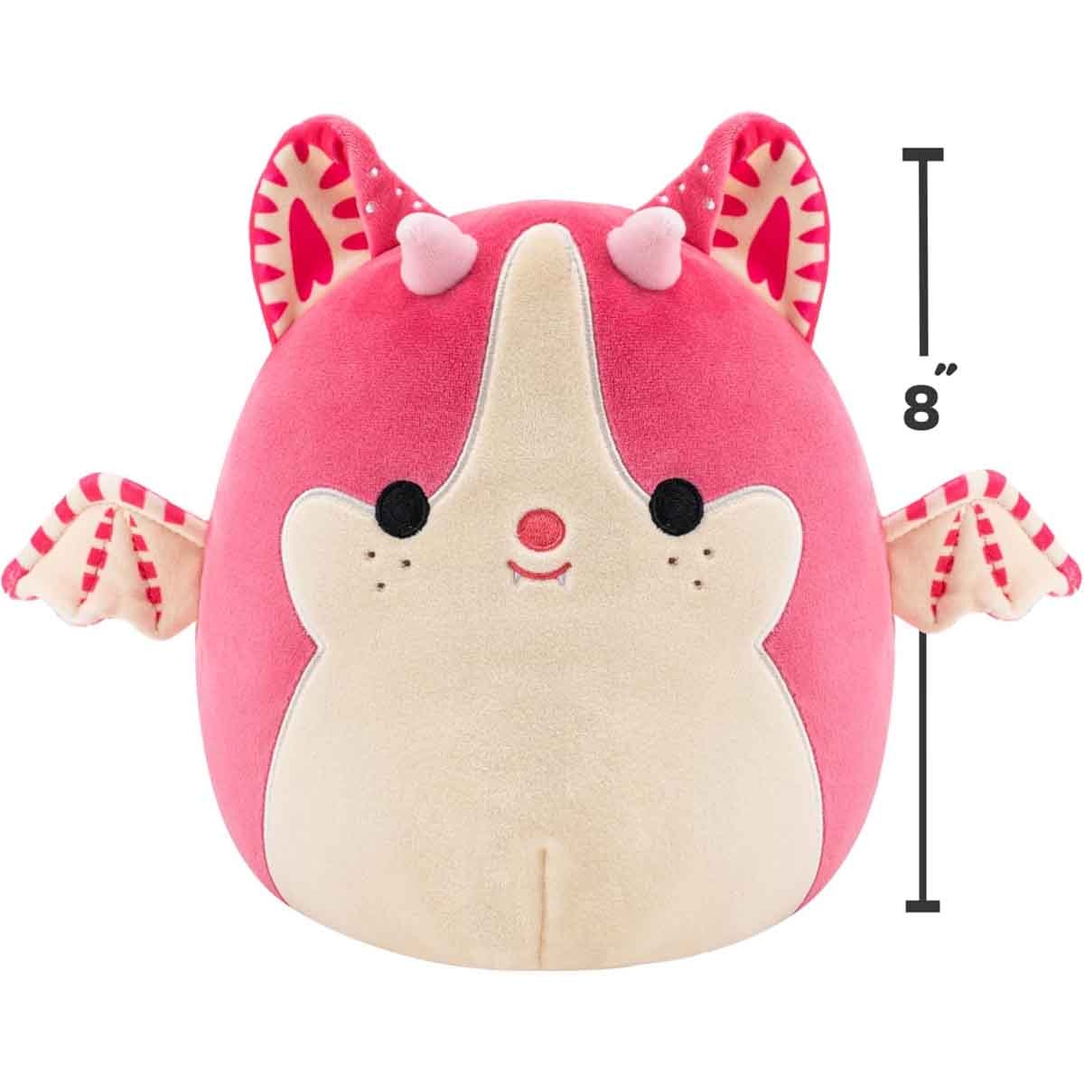 Adopt Me 8" Squishmallow Strawberry Shortcake Bat Dragon Plush Toy Unisex, 3-4 Years
