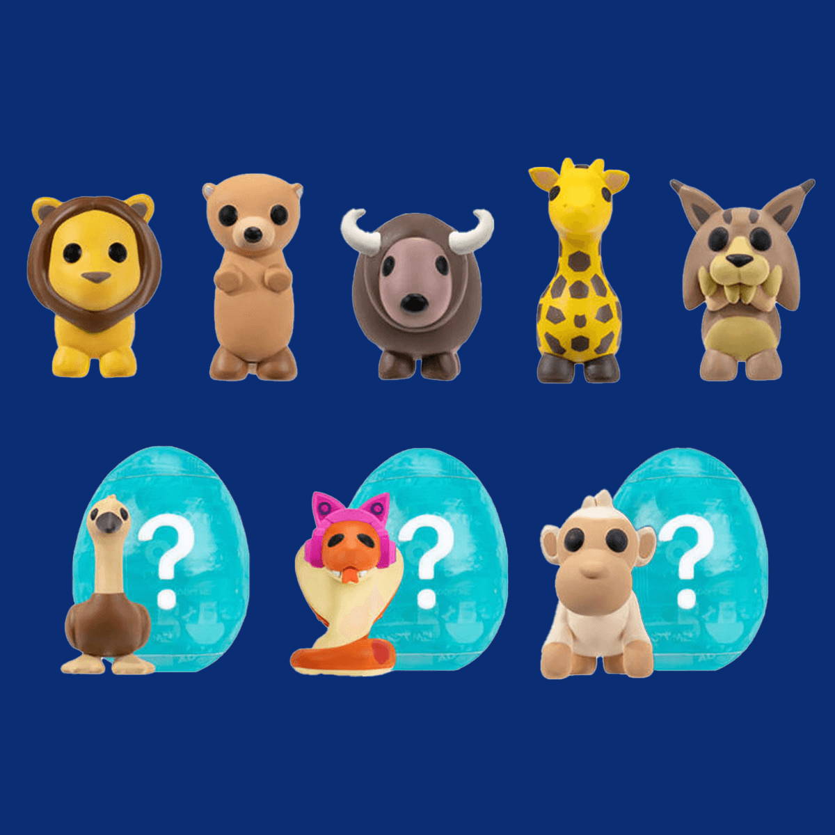 Adopt Me Collectible Pets Unisex, 5-7 Years, Pack of 6