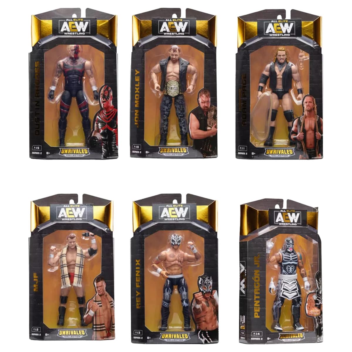 AEW 6.5" Wrestling Assorted Action Figure Boys, 8-10 Years