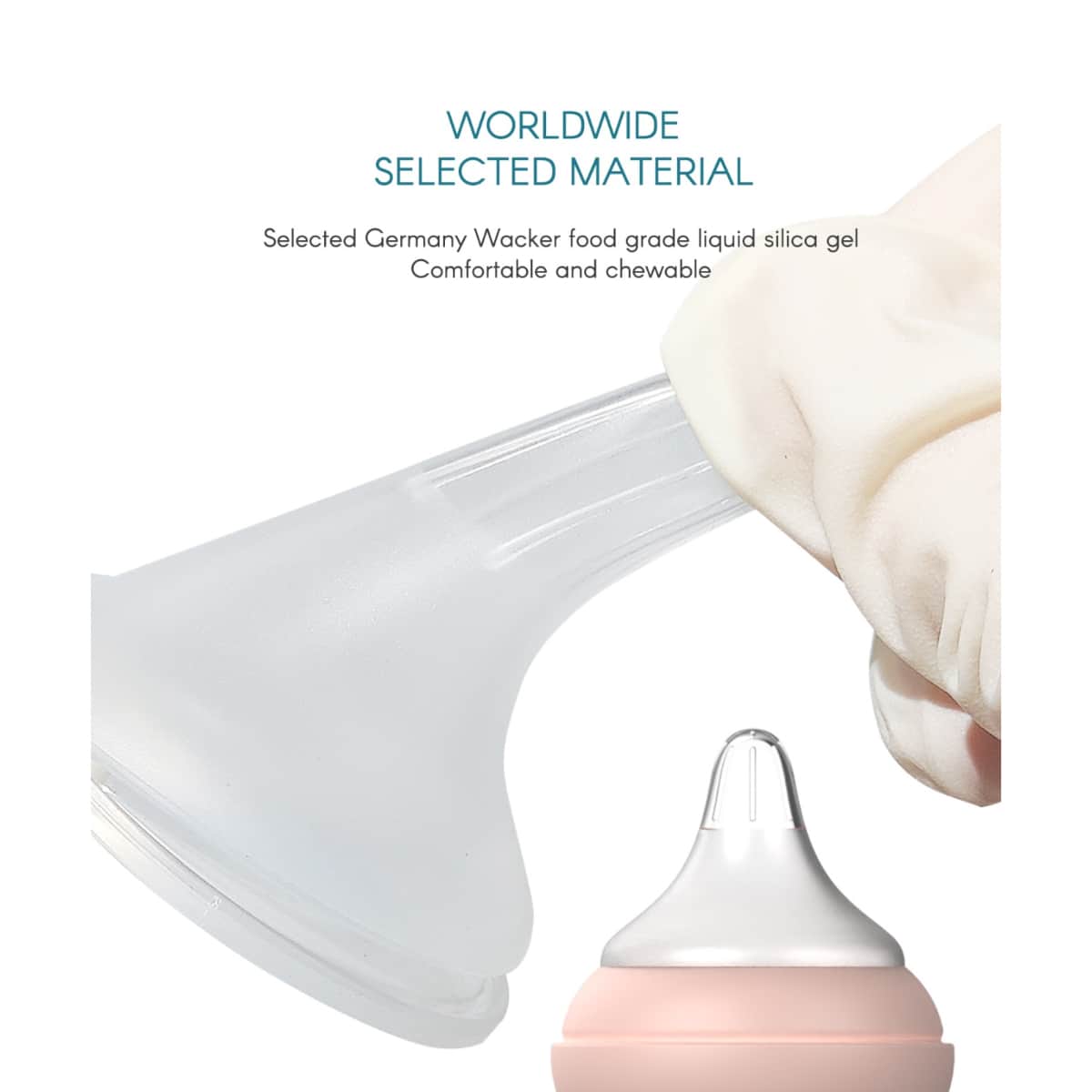 Aiwibi 120ml New Born Baby Pink Feeding Bottle Toddler, 0-2 Years