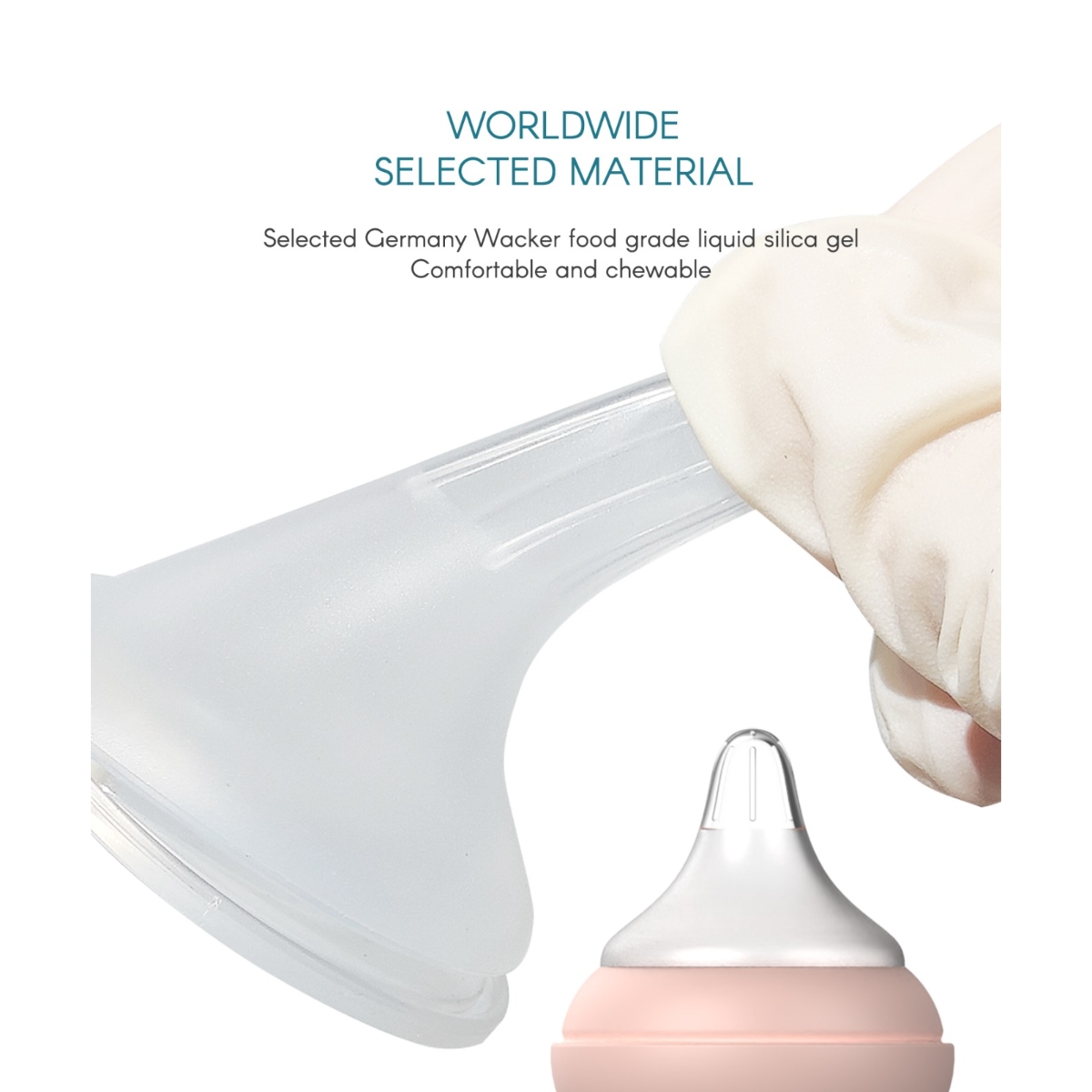 Aiwibi 120ml New Born Baby Pink Feeding Bottle Toddler, 0-2 Years