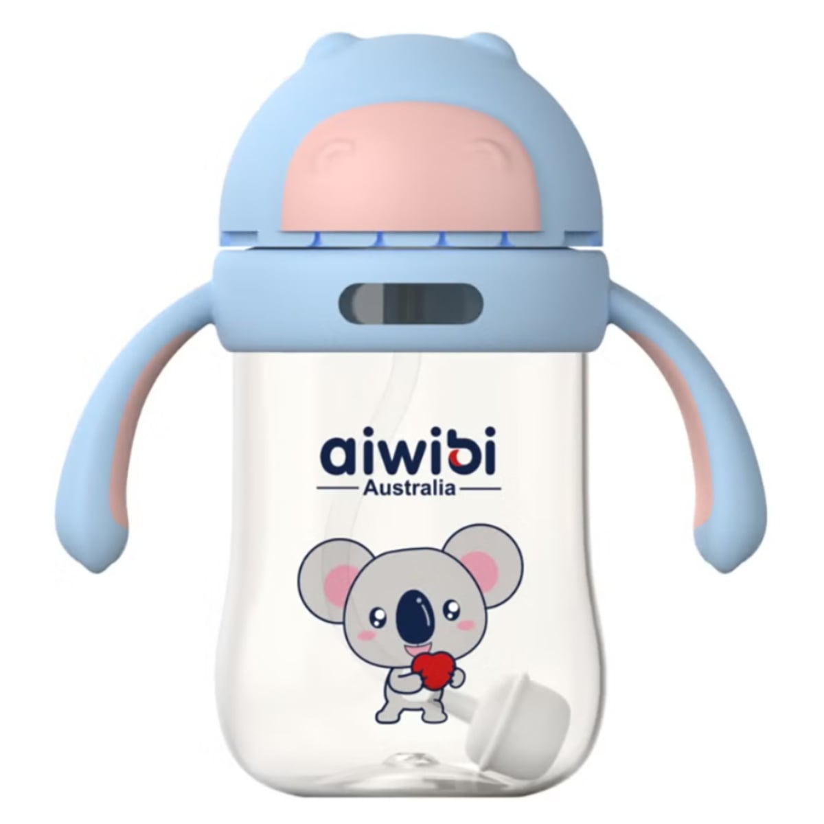 Aiwibi 300ml New Born Baby Blue Water Bottle Toddler, 0-2 Years