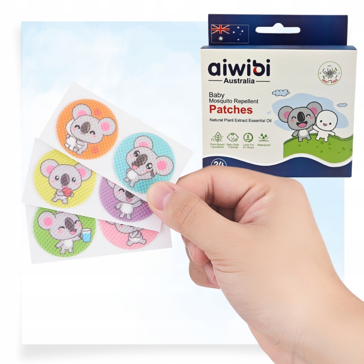 Aiwibi Mosquito Repellent Patches Toddler, 0-2 Years, Pack of 24