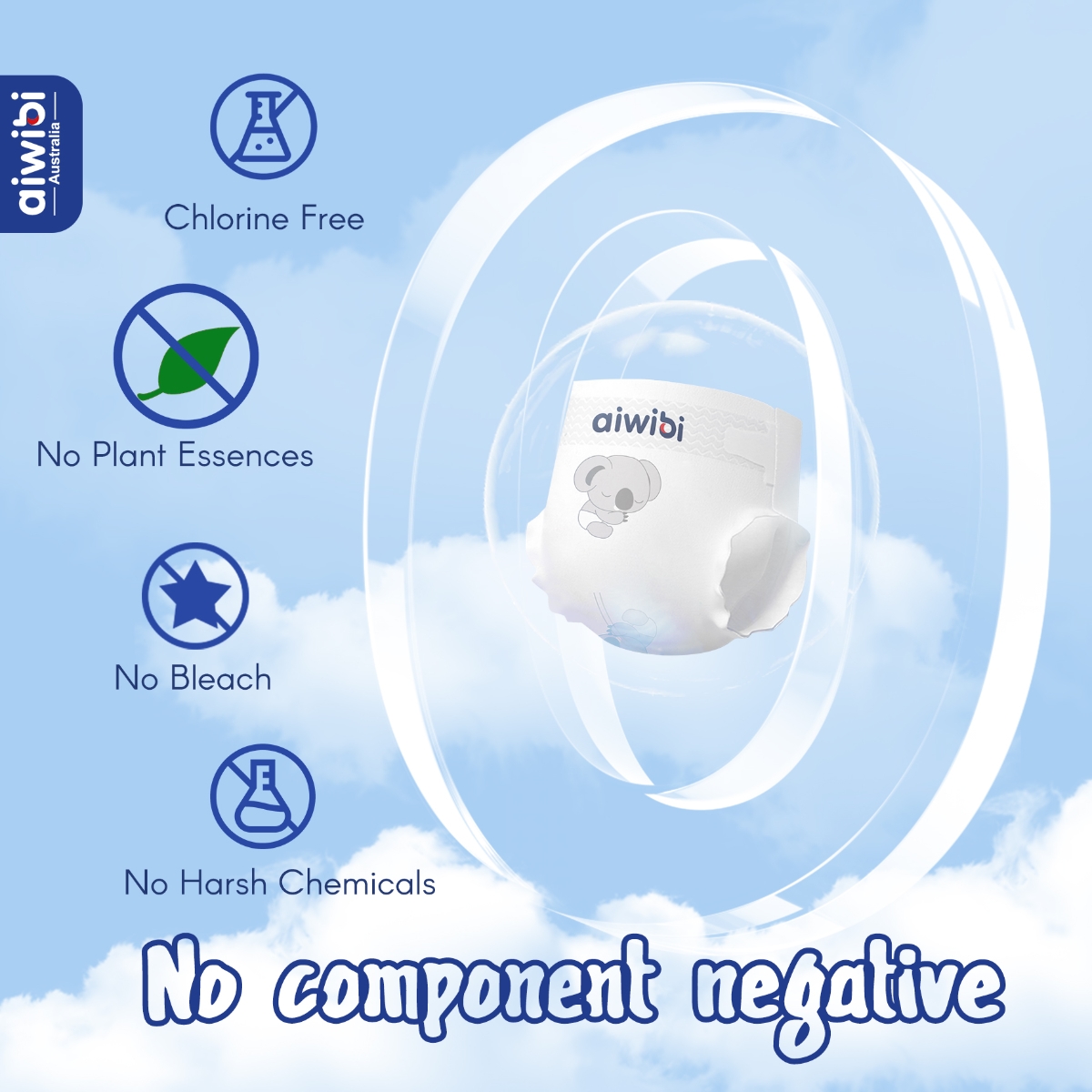 Aiwibi Size 2 (4-8Kg) Ultimate Comfort Baby Diapers Toddler, 0-2 Years