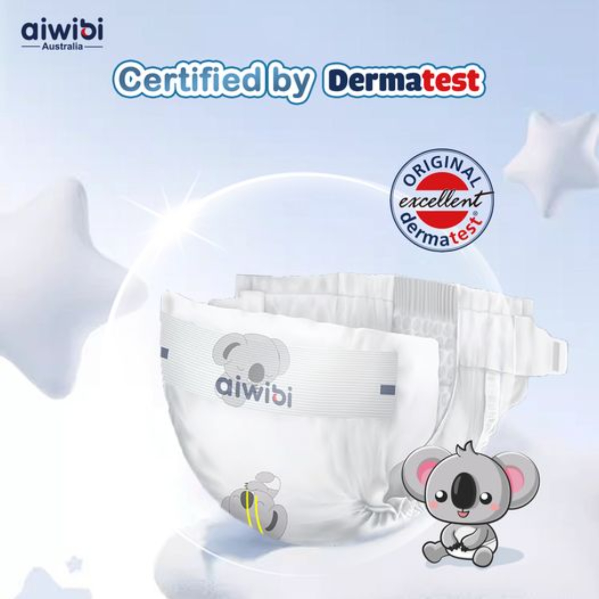 Aiwibi Size 4 (9-14Kg) Ultimate Comfort Baby Diapers Toddler, 0-2 Years