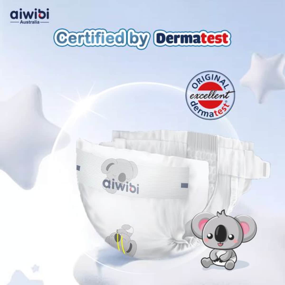 Aiwibi Size 4 (9-14Kg) Ultimate Comfort Baby Diapers Toddler, 0-2 Years