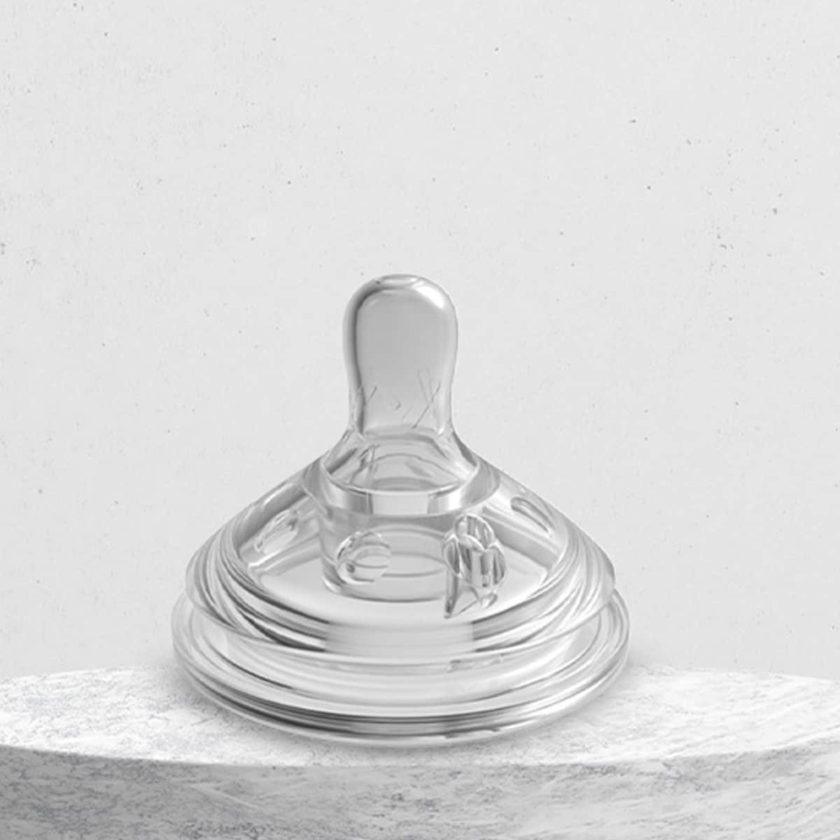 Aiwibi Size-L Baby Feeding Bottle Nipple Toddler, 0-2 Years