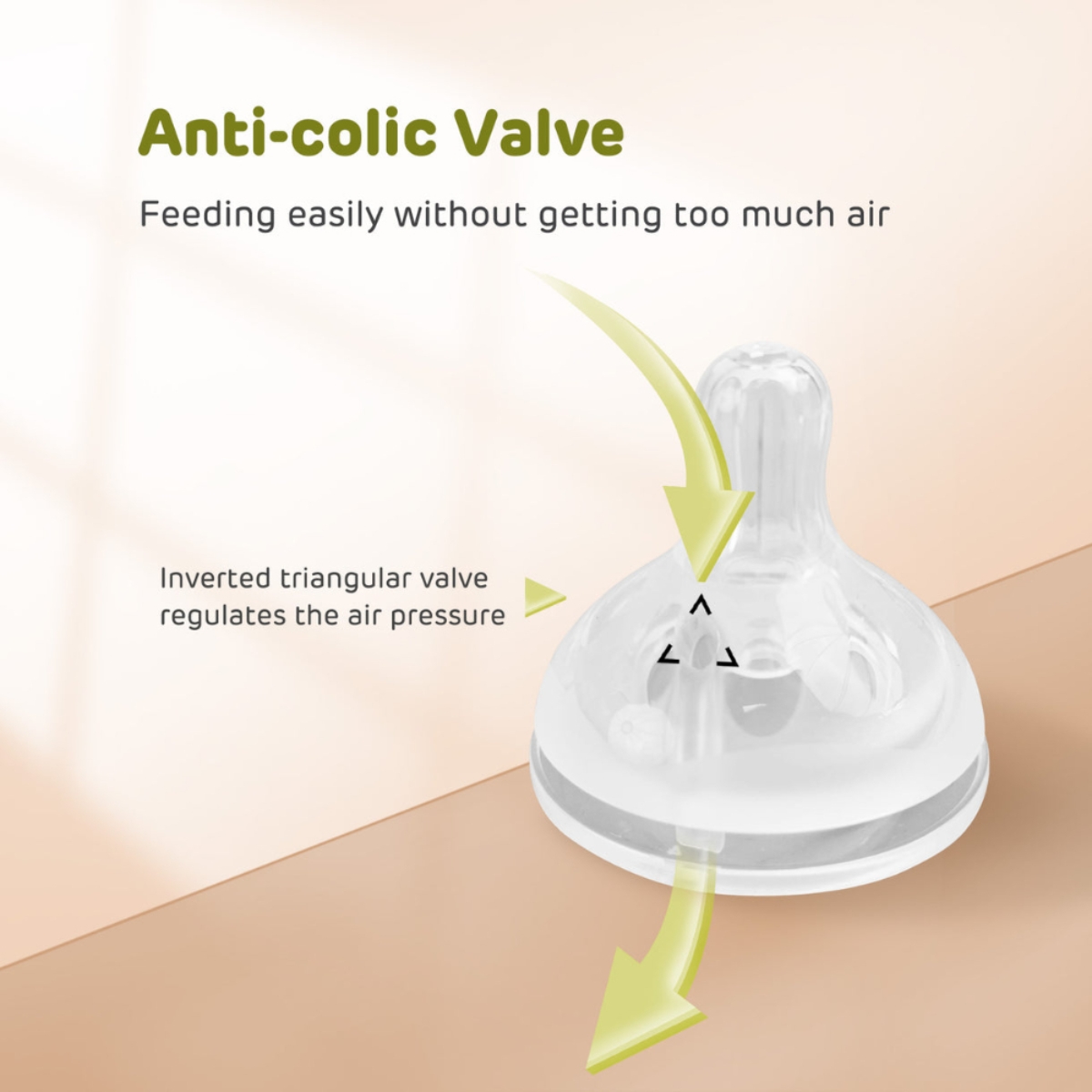 Aiwibi Size-L Baby Feeding Bottle Nipple Toddler, 0-2 Years