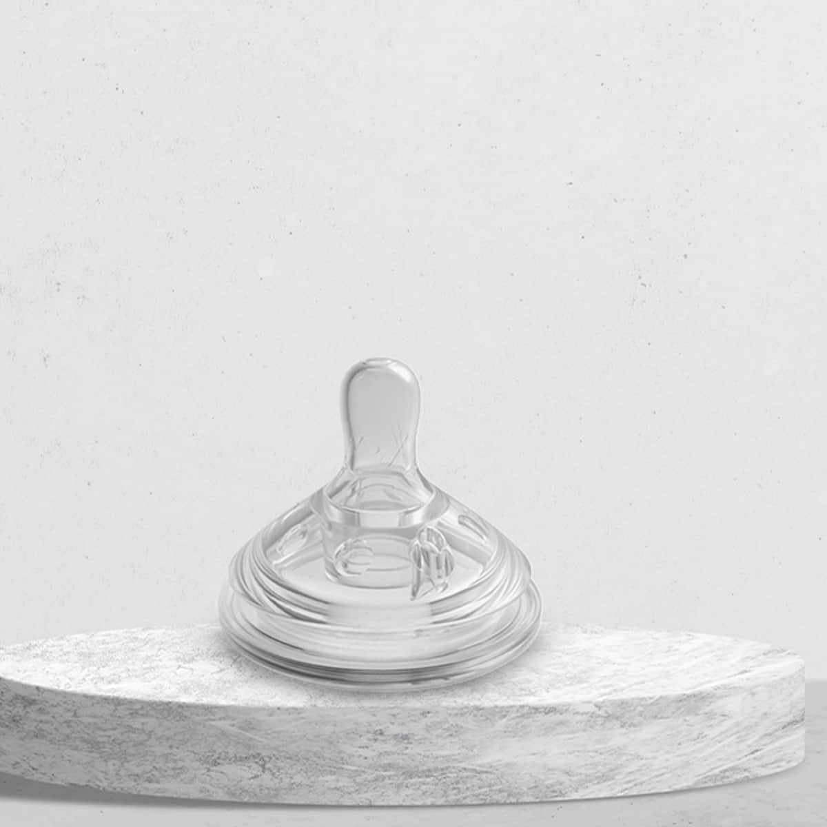Aiwibi Size-S Baby Feeding Bottle Nipple Toddler, 0-2 Years