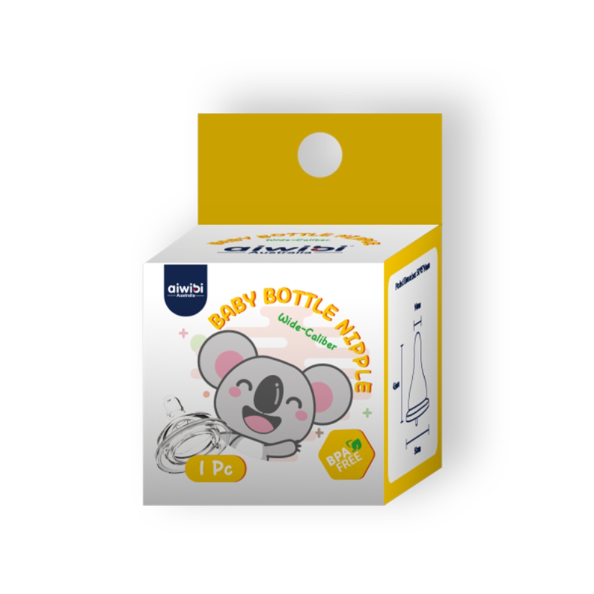 Aiwibi Size-XL Baby Feeding Bottle Nipple Toddler, 0-2 Years