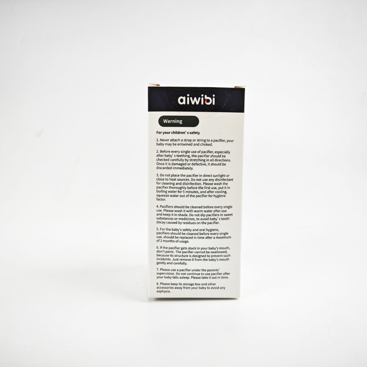 Aiwibi Soothing Day Pacifier with Holder Toddler, 0-2 Years