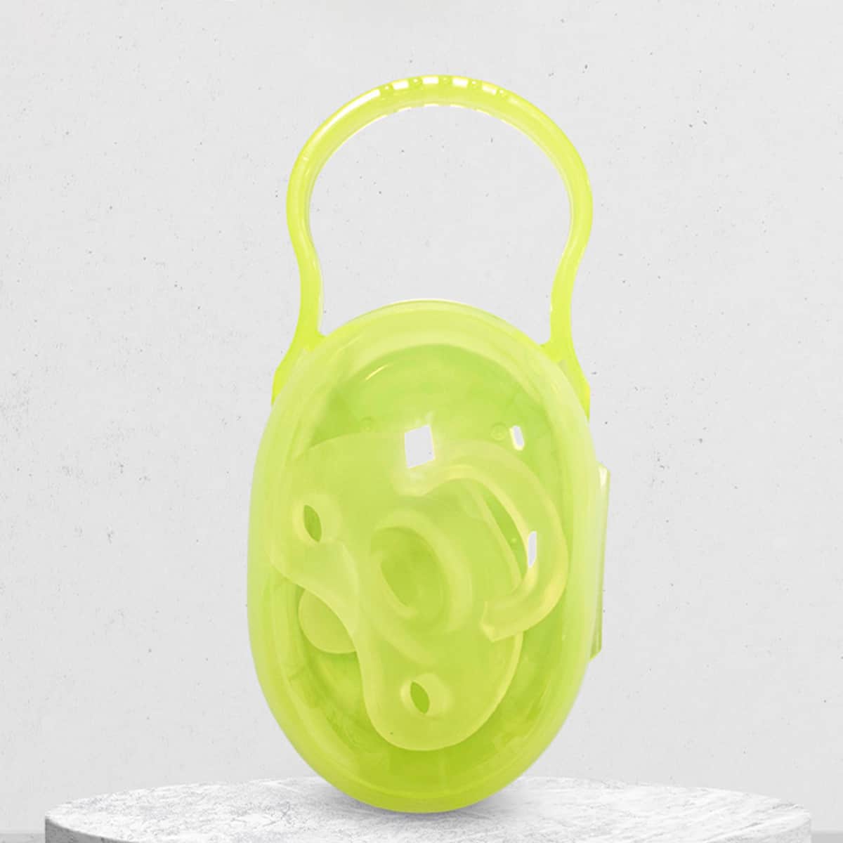Aiwibi Soothing Night Pacifier with Holder Toddler, 0-2 Years