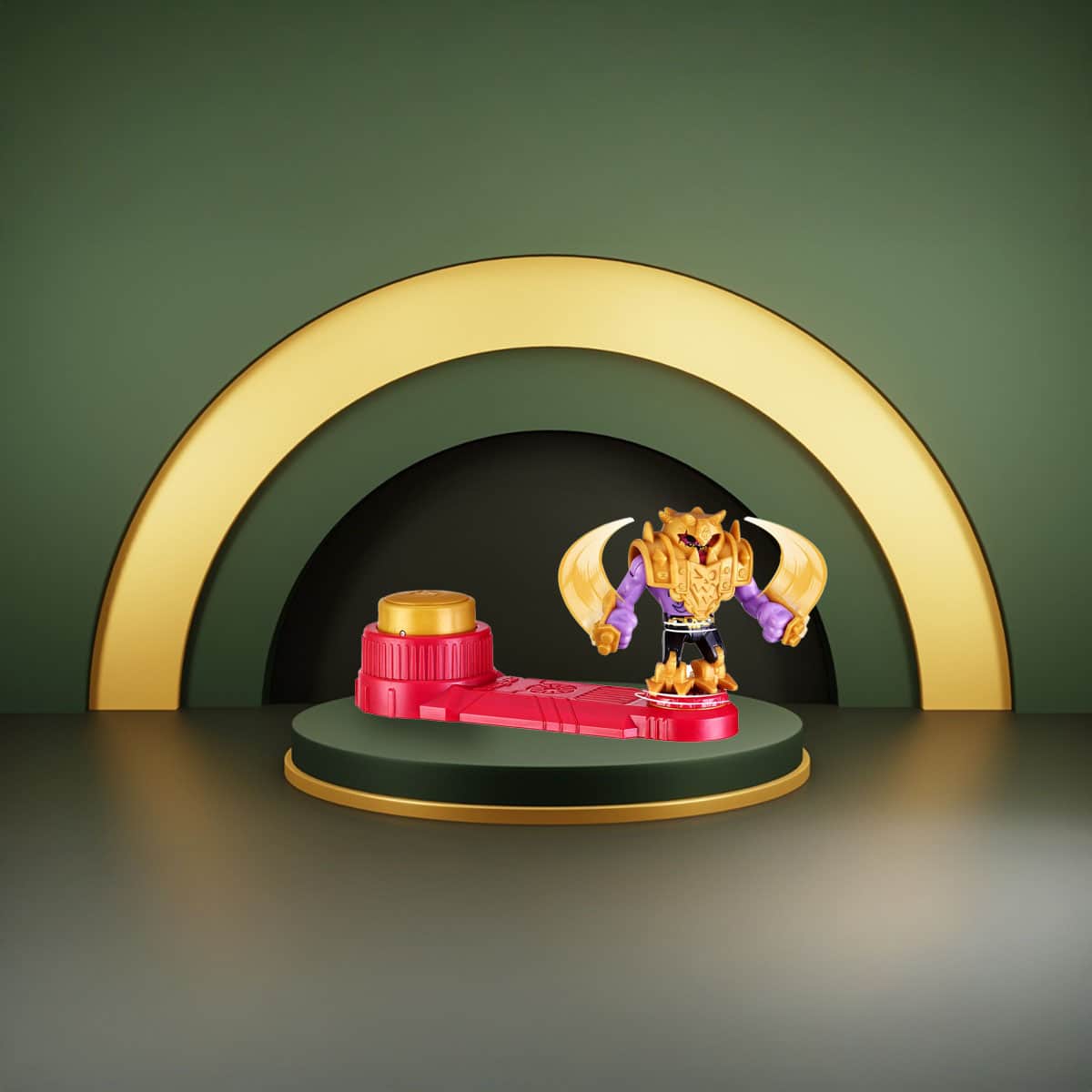 Akedo Beast Strike Battle Giants Gold Tusk Action Figure Unisex, 5-7 Years