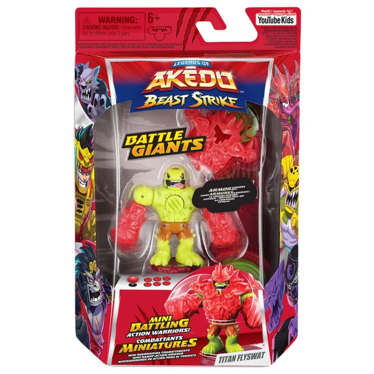 Akedo Beast Strike Battle Giants Titan Flyswat Action Figure Unisex, 5-7 Years
