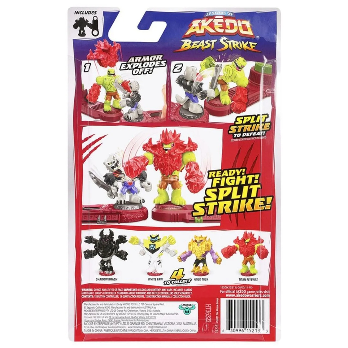 Akedo Beast Strike Battle Giants Titan Flyswat Action Figure Unisex, 5-7 Years