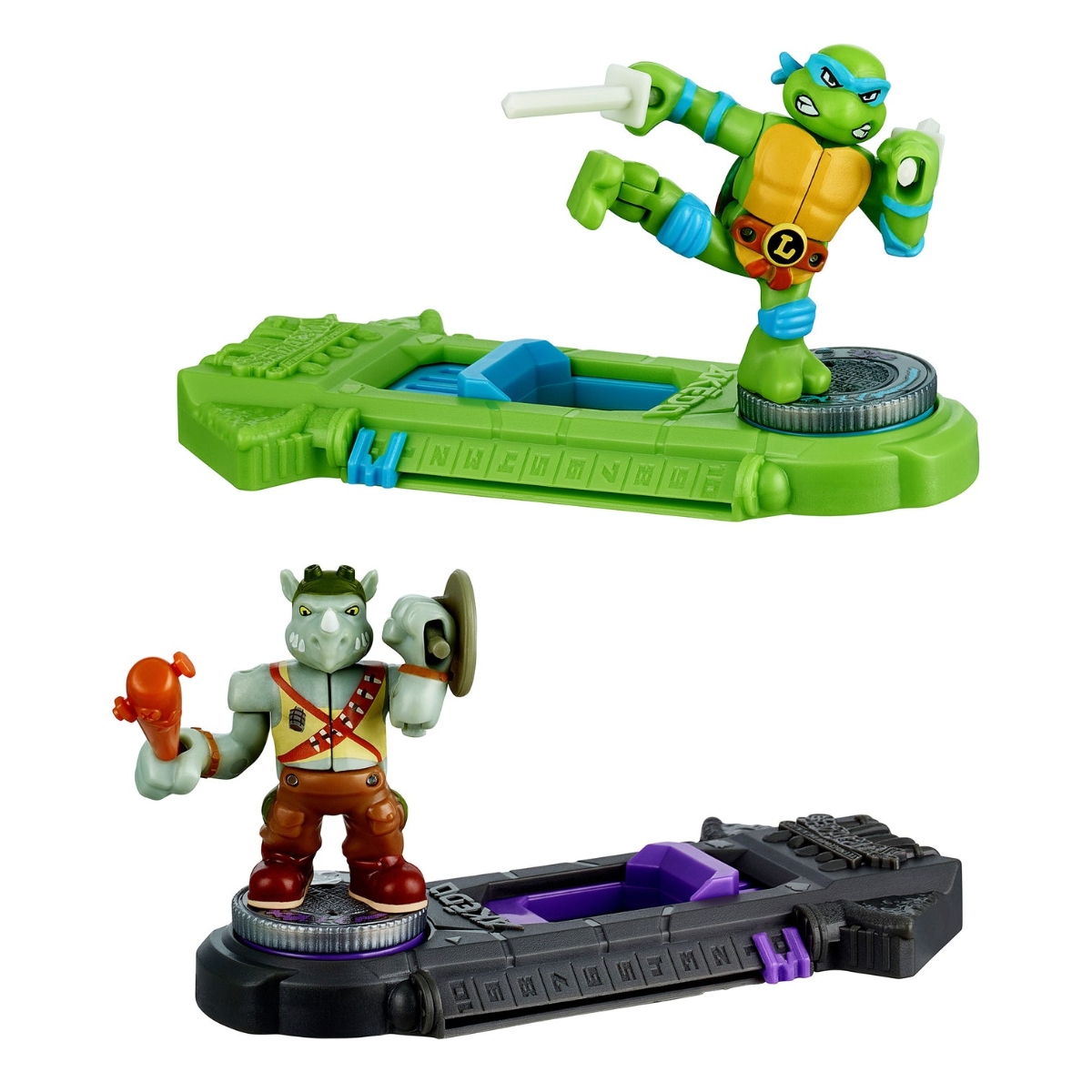 Akedo Leonardo vs Rocksteady Action Figure Playset Unisex, 5-7 Years